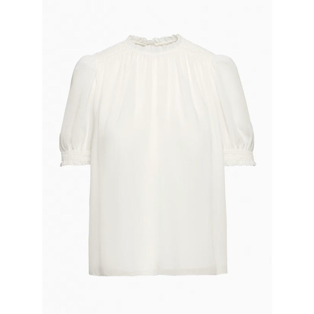 Wilfred Wuthering Blouse Smocked Chiffon Light Burch - M